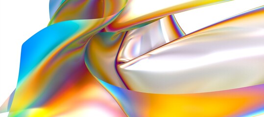 Abstract fluid gradient shape flowing