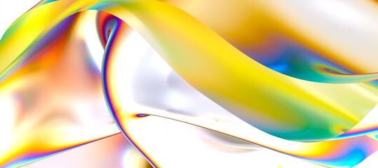 Fototapeta premium Colorful flowing liquid thermal waves abstract background