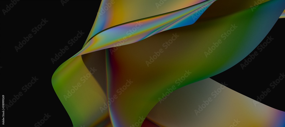Poster Abstract fluid gradient shape flowing