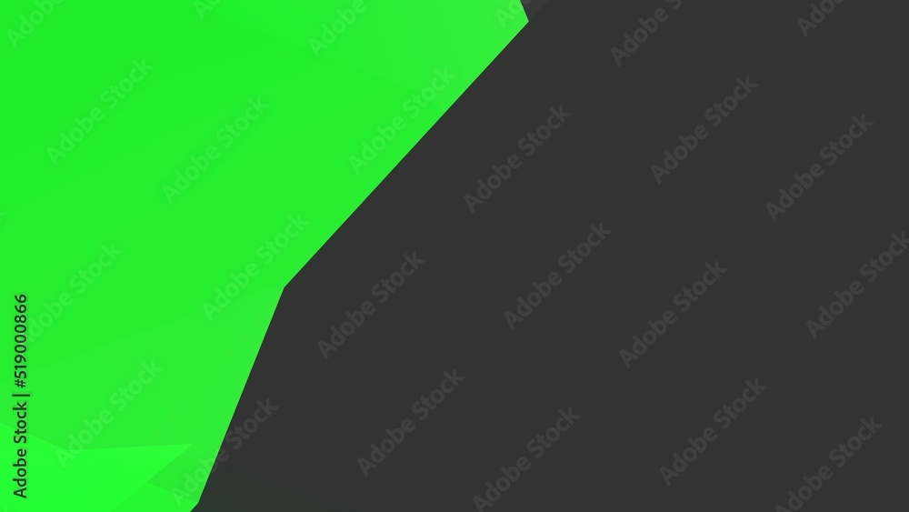 Poster gray-green abstract screensaver and broken lines background. 3d rendering illustration.