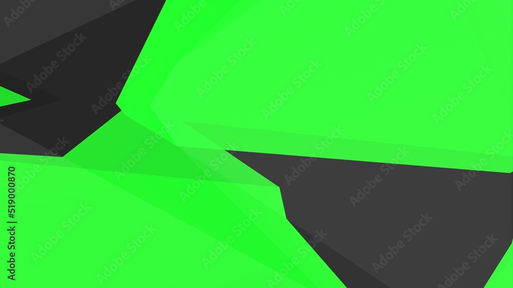 Poster gray-green abstract screensaver and broken lines background. 3d rendering illustration.