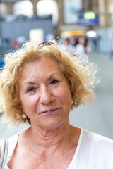 portrait of attractive smiling senior woman