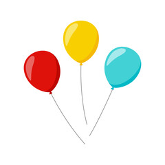 Balloon isolated on white background