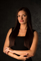 Fototapeta premium Portrait of a beautiful brunette