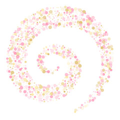 Bokeh confetti circles decoration holiday background.