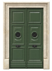 Entrance classic doors for the house