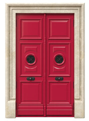 Entrance classic doors for the house