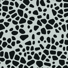 seamless leopard pattern. monochrome animal tile