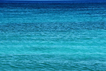 Blue ripple sea water texture or background.