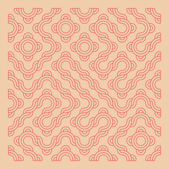 Color truchet tiling connections illustration