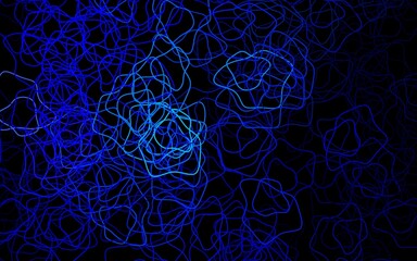 Dark Pink, Blue vector template with chaotic shapes.