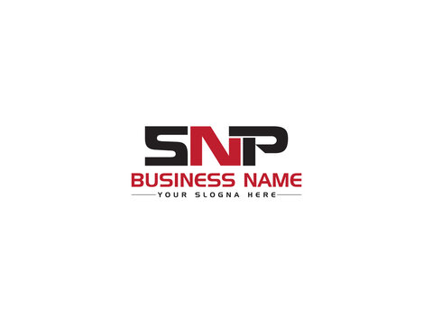Creative SNP Logo Letter Vector, Colorful SN s n p Logo Icon Design With Three Alphabet Letter For Business