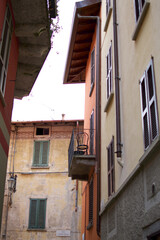 a characteristic street in the small historic center of Bellagio on Lake Como