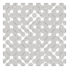 Obraz premium Color truchet tiling connections illustration