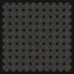 Color truchet tiling connections illustration