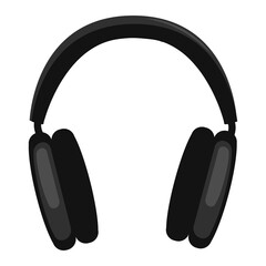 acoustic headphones vector illustration