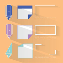 Set elements of infographics, vector illustration template
