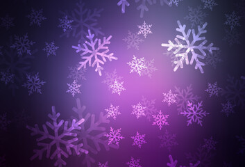 Fototapeta na wymiar Dark Purple, Pink vector layout in New Year style.