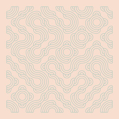 Color truchet tiling connections illustration