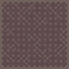 Color truchet tiling connections illustration