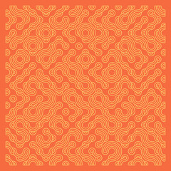 Color truchet tiling connections illustration