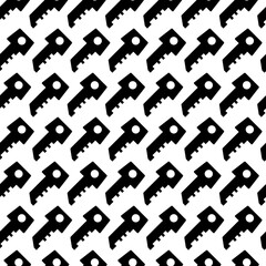 Modern abstract pattern with key. Key on white background. 10 eps Vector