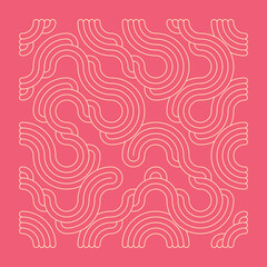 Color truchet tiling connections illustration