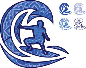  Vector layered template for laser and paper cutting, printing on a T-shirt, mug. 