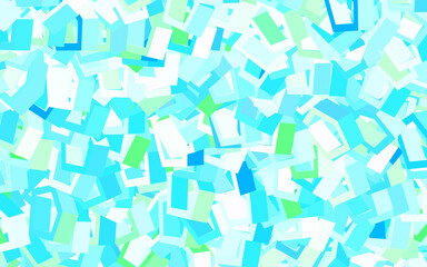 Light Blue, Green vector pattern with colorful hexagons.