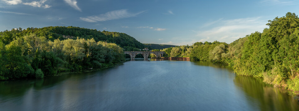 the moselle near nancy in france 