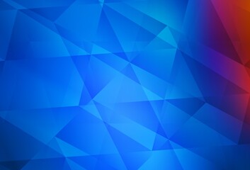 Light Blue, Red vector abstract mosaic pattern.