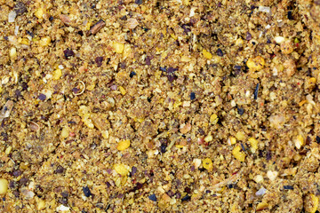 Bait for fish, Many types of cereals mixed with seeds, for baiting fish before catching