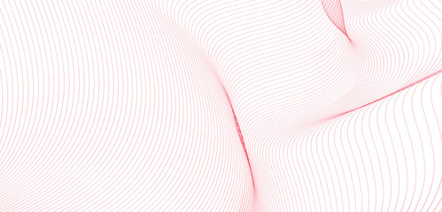 line wave background. Blue minimal round lines abstract background. Thin line wavy abstract vector background. Curve wave seamless pattern design