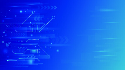 Hi tech architectural digital circuit pattern dark blue futuristic background banner and wallpapers.Vector illustrations. Futuristic Background with Circuit Boards and Data Signs.