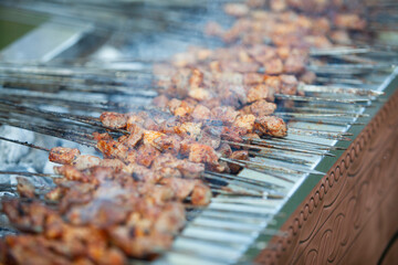 turkish barbecue shish kebab