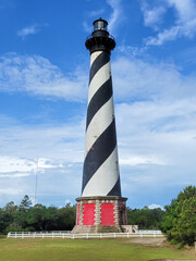 Cape Hatteras Lighthouse on the coast of the Outer Banks
