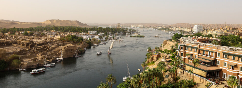 Nile River In Aswan
