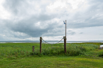Fototapeta premium fence and grass