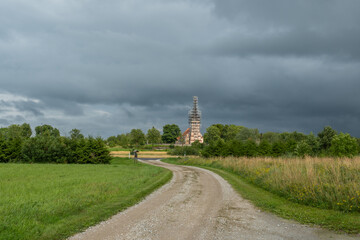 landscape with church