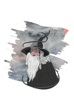 Gandalf the gray fanart ilustration