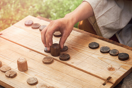 Ludus Latrunculorum, or Latrunculi, is an ancient Roman strategy game. Reconstruction of board games from the Roman Empire