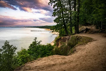 Photo sur Plexiglas La Baltique, Sopot, Pologne Orlowo cliff and sandy beach on the coast of the Baltic Sea in Gdynia