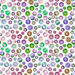 Hobbies seamless plastic buttons pattern for fabrics and wrapping paper and clothes print and kids and homemade products