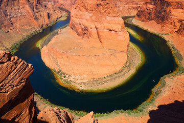 Horseshoe Bend River in Arizona Desert