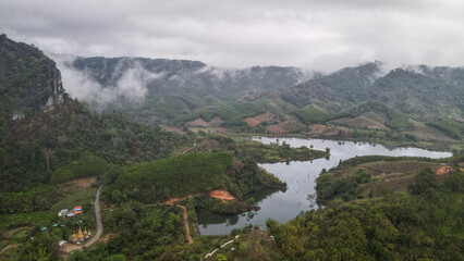 Fototapeta na wymiar Phu Langka Forest Park in Thailand