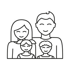 Family Tree concept line icon. Simple element illustration. Family Tree concept outline symbol design from family set. Can be used for web and mobile on white background