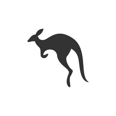 Kangaroo icon logo design illustration template