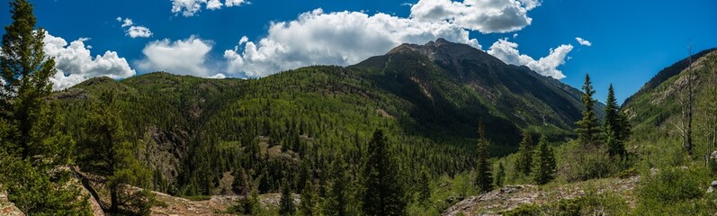 Fototapeta na wymiar North Twilight Peak mountain panorama 