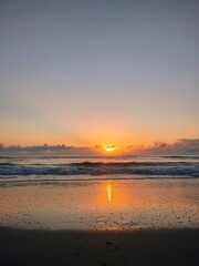 sunset on the beach