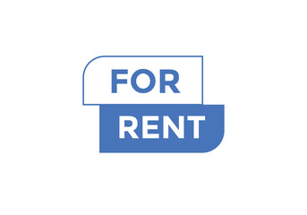 For rent Colorful label sign template. For rent symbol web banner.
